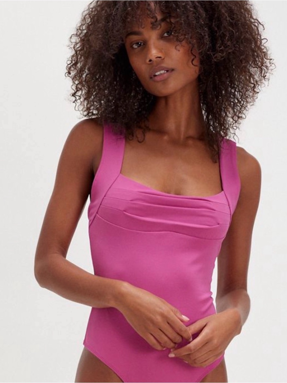 NWT Free People Keep Your Cool Bodysuit in very berry. Size Large